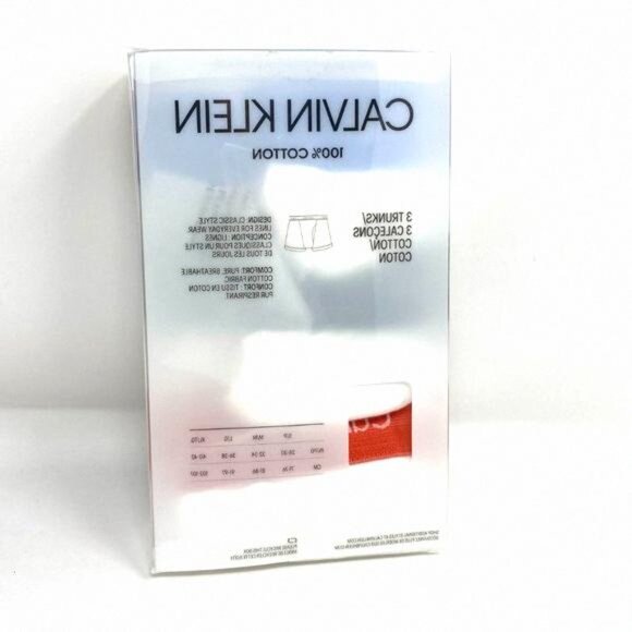 💖MEGA SALE💖 3-Pack Calvin Klein Men's Cotton NB4002934 Trunk White Classics - Picture 3 of 10